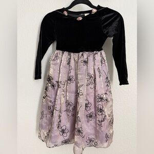 PERFECTLY DRESSED | Lavender and Black Dress - Girls 6X